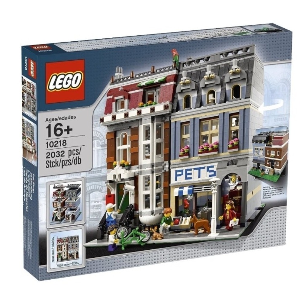 New Lego 10218 Creator Pet Shop Townhouse NIB light shelfwear sealed Modular